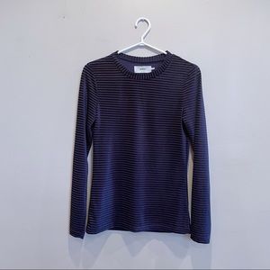 Minimum Striped Velvet Top